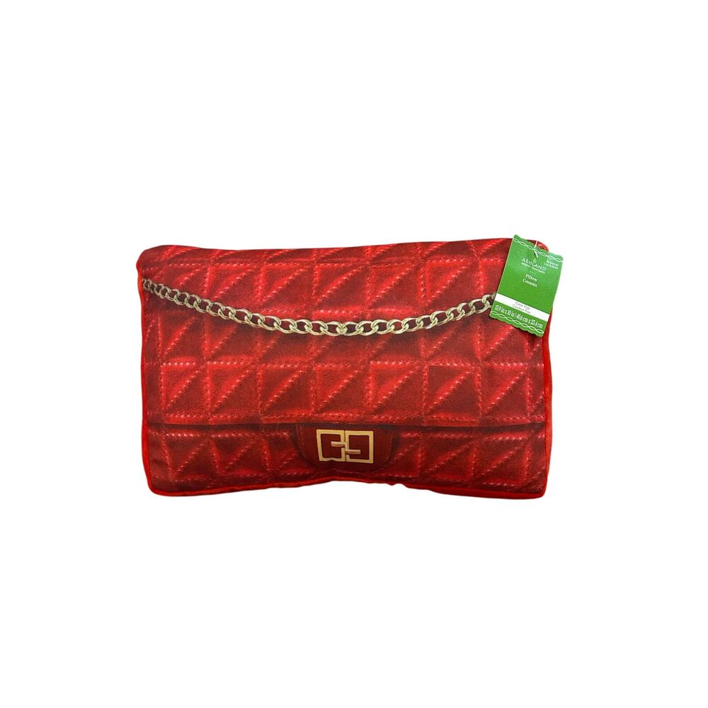 Red Purse Throw Pillow Ashland Spring Décor home accents decorating color pop
